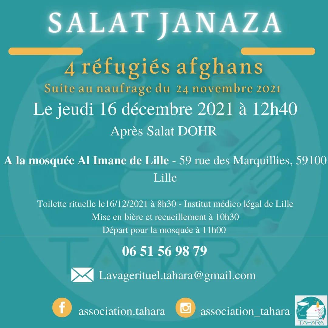 Réfugiés afghans : Naufrage du 24 novembre 2021 (إنا لله وإنا إليه راجعون ).