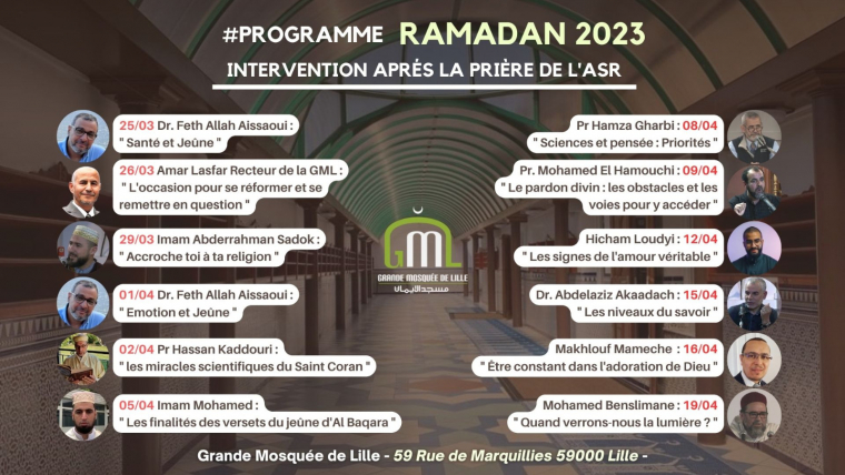 Programme Ramadan 2023