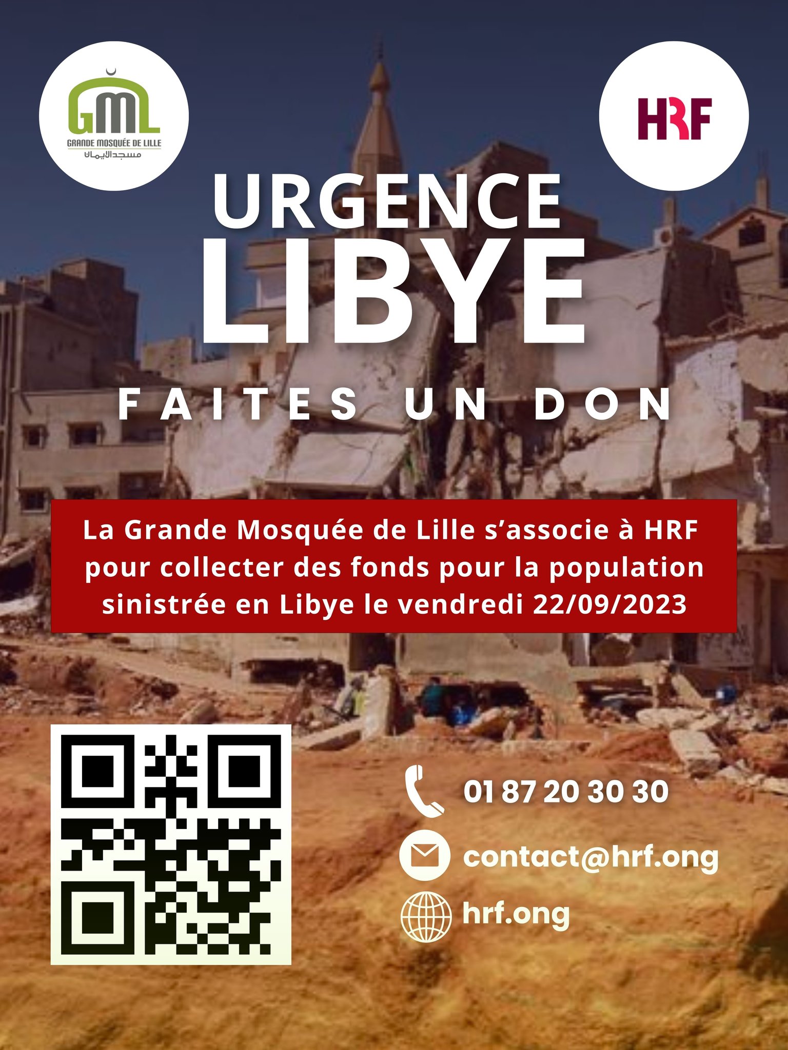 La tempête Daniel en Lybie : Appel aux Dons